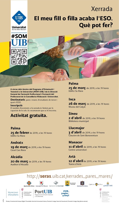 El meu fill o filla acaba l'ESO. Què pot fer? Mallorca
