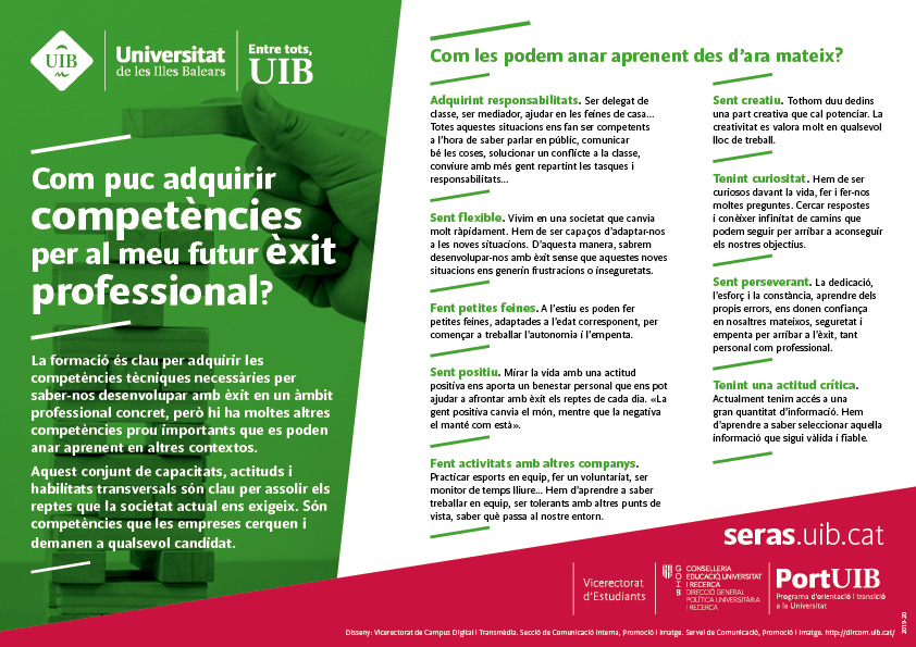 Adquirir competències per al futur èxit professional