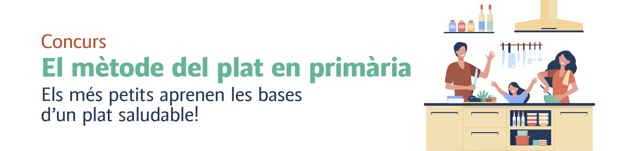 Concurs El mètode del plat en primària. Els més petits aprenen les bases d'un plat saludable!  