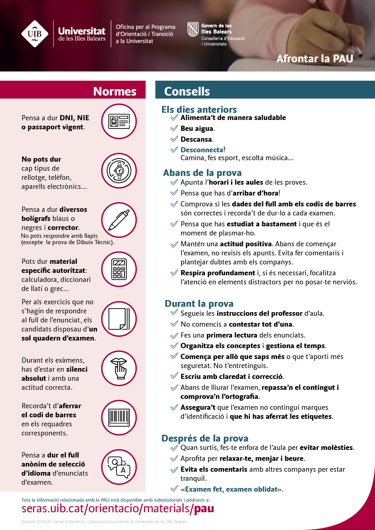 Com afrontar la prova d'accés a la Universitat